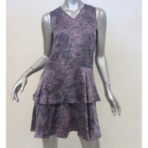 REBECCA TAYLOR Woman’s Purple slick dress